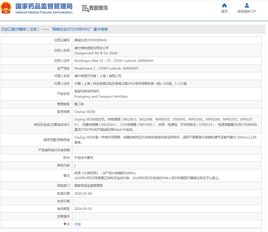 德國(guó)德爾格電子呼吸機(jī)Oxylog? VE300 德國(guó)德爾格電子呼吸機(jī)Oxylog? VE300